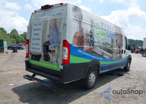 2021 Ram Promaster 3500 Cargo Van High Roof 159 Wb Ext from USA, damaged, VIN 3C6MRVJG3ME542679